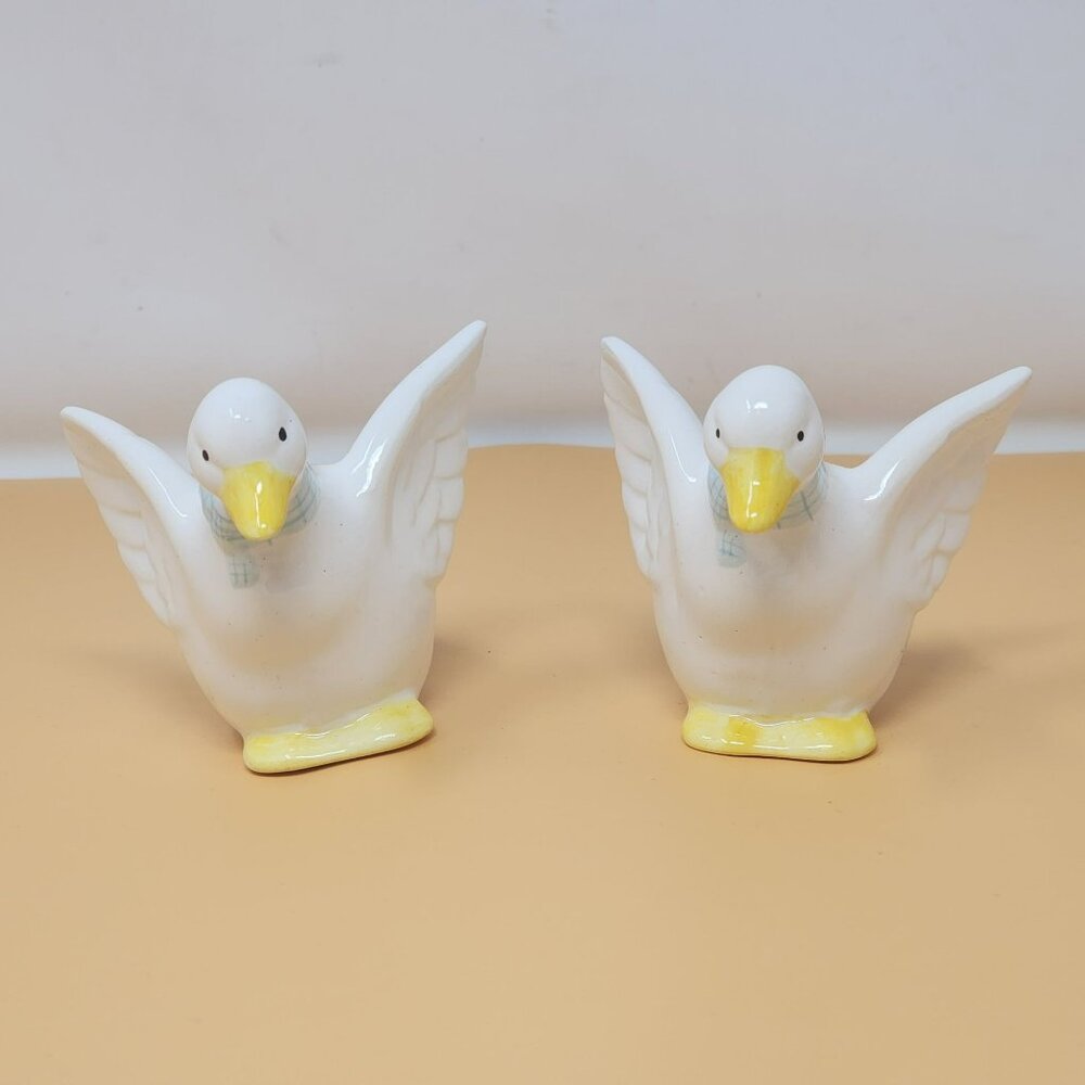 Vintage George Good Napkin/Card‎ Holder Ceramic Duck  Made In Taiwan
